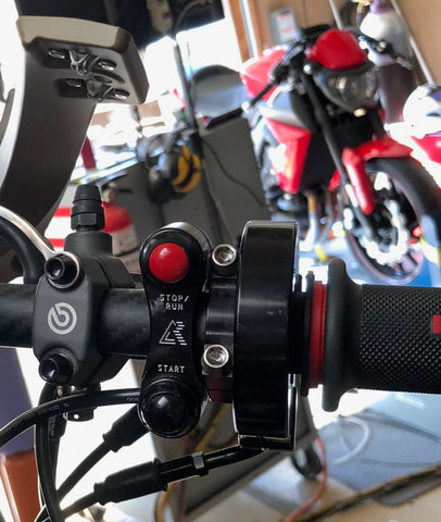 Yamaha YZF-R3 2015+ Engine Start/Stop Switch + Domino XM2 Quick Turn Throttle - Apex Racing Development