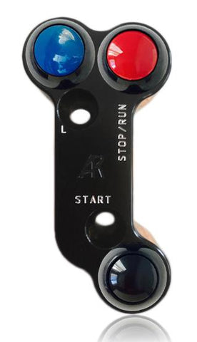 THREE BUTTON ENGINE SWITCH FOR MV AGUSTA F3, F4 WITH AUXILIARY FUNCTION (BREMBO MOUNT OFFSET) - Apex Racing Development