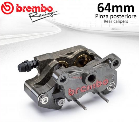 Brembo Racing rear brake caliper with titanium pistons CNC P4 24 wheelbase 64mm
