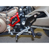 Ducabike Adjustable Rearsets with Folding Pegs For Monster 1200 (2014-2016) & 821 (2014+), Multiple Colors - Apex Racing Development