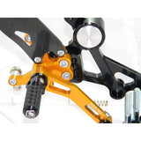 Adjustable Rearsets For Monster 1100 / 796 / 696, Color: Black/x - Apex Racing Development