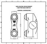 TWO BUTTON ENGINE RACE SWITCH FOR APRILIA RSV4, TUONO (ALL YEARS) - Apex Racing Development