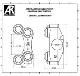 Left, Right Race switch kit  for Ducati Panigale 1199, 899, 959 (RH Brake Mount) - Apex Racing Development