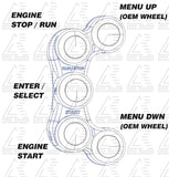 Left & right race switch kit for Yamaha R1 2015+ YEC ECU GYTR - Apex Racing Development